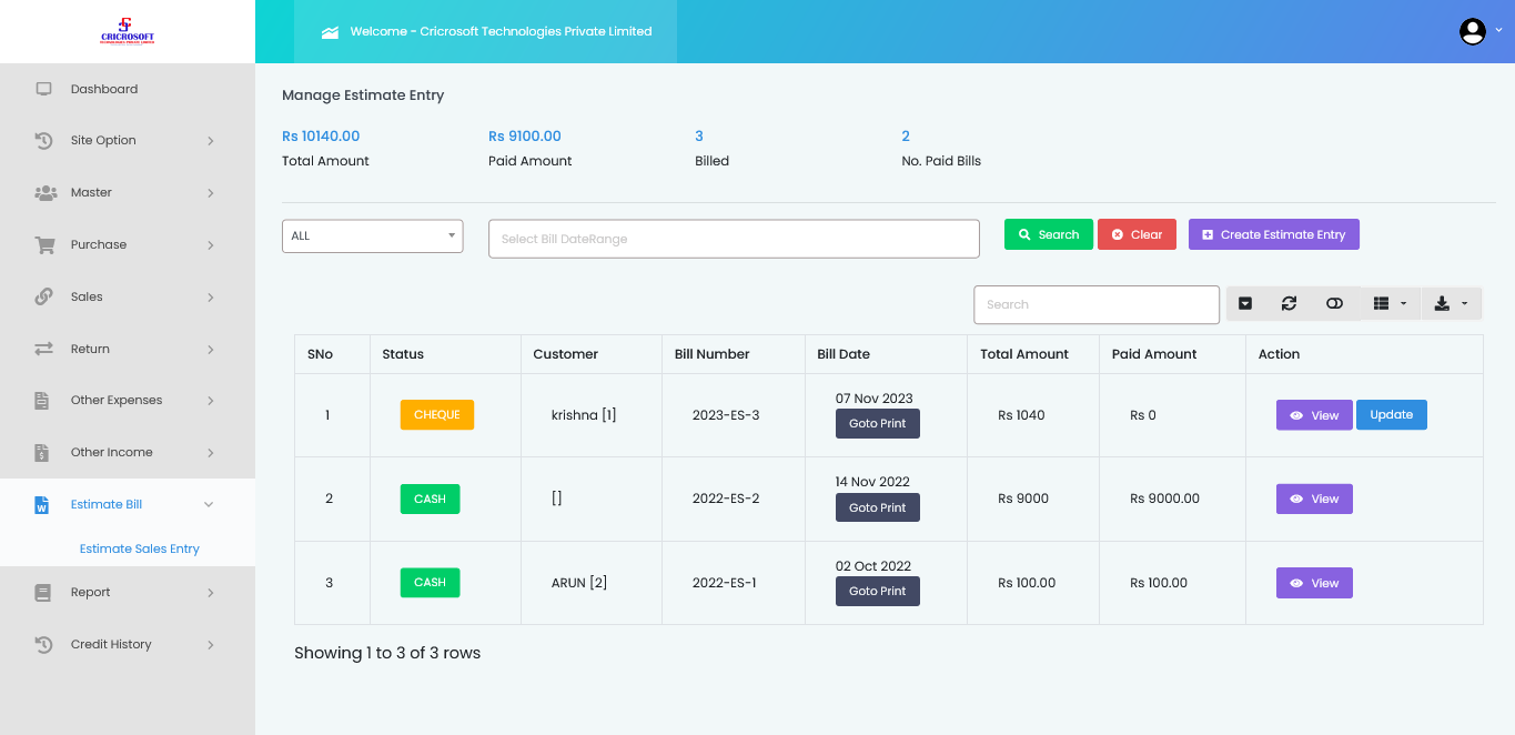 Billing Software image1